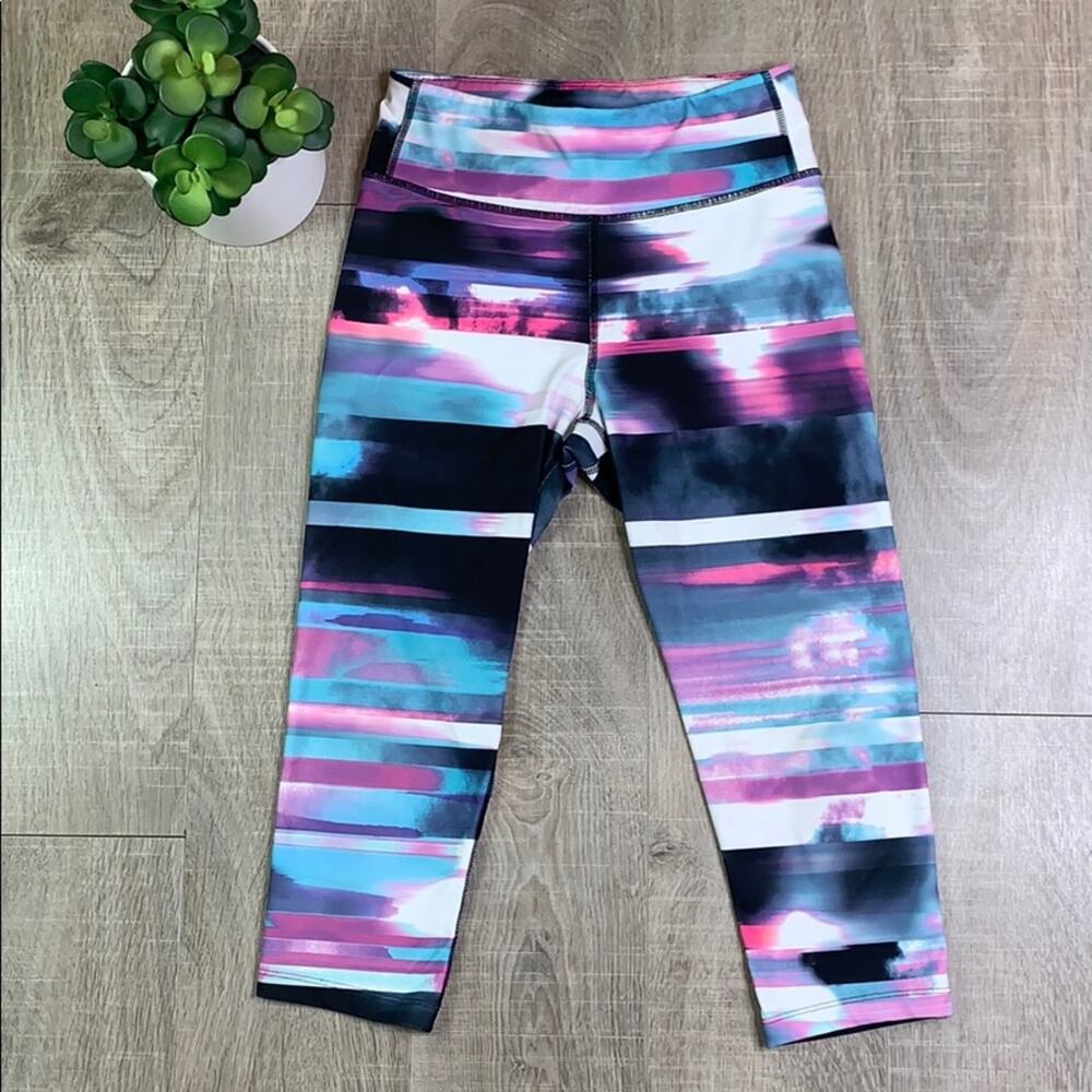 Exp Core Performance Multicolored Crop Leggings - image 1